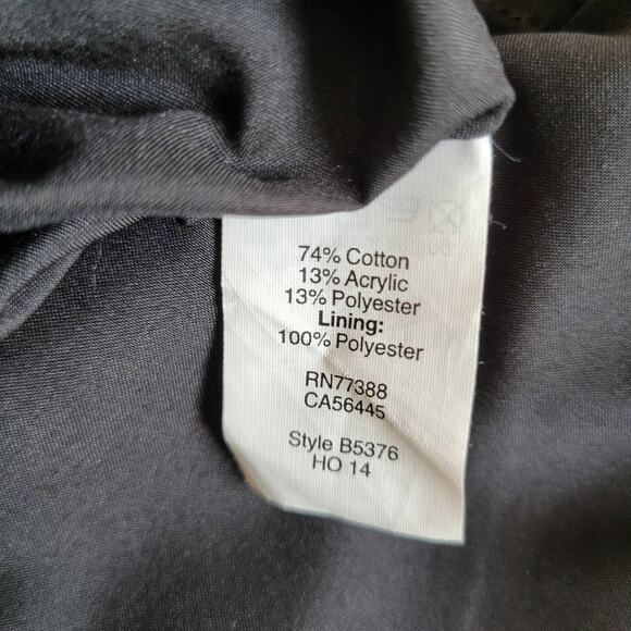 Madewell The Anywhere Dress Tweed Black Fit Flare Faux Leather Women 6 - Picture 12 of 13